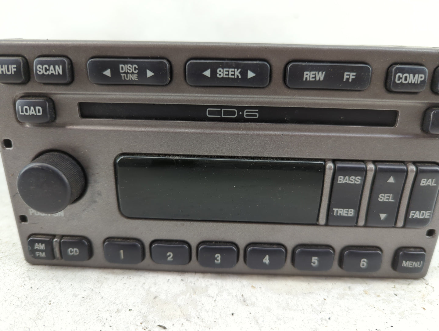 2001-2002 Ford Explorer Radio AM FM Cd Player Receiver Replacement P/N:YL2F-18C815-GC Fits Fits 2001 2002 OEM Used Auto Part