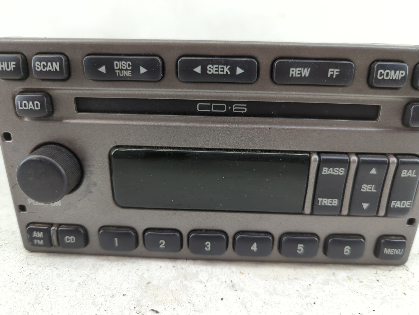 2001-2002 Ford Explorer Radio AM FM Cd Player Receiver Replacement P/N:YL2F-18C815-GC Fits Fits 2001 2002 OEM Used Auto Part