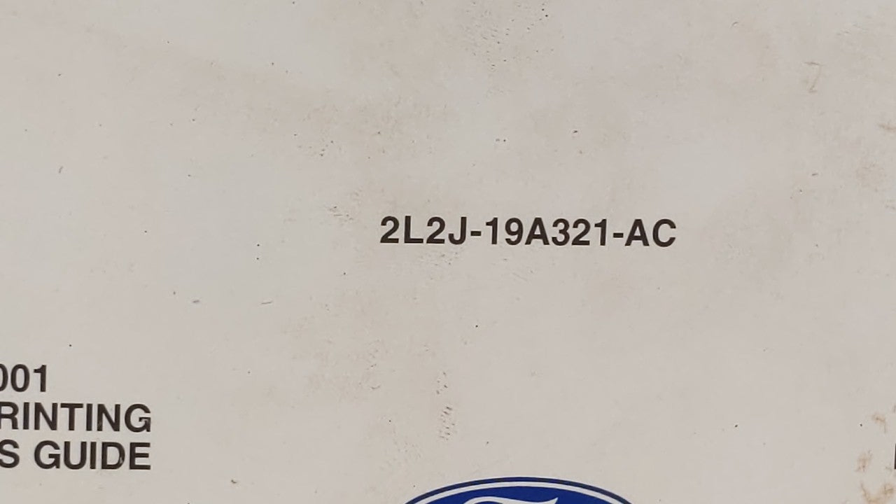 2002 Ford Explorer Owners Manual Book Guide OEM Used Auto Parts - Oemusedautoparts1.com