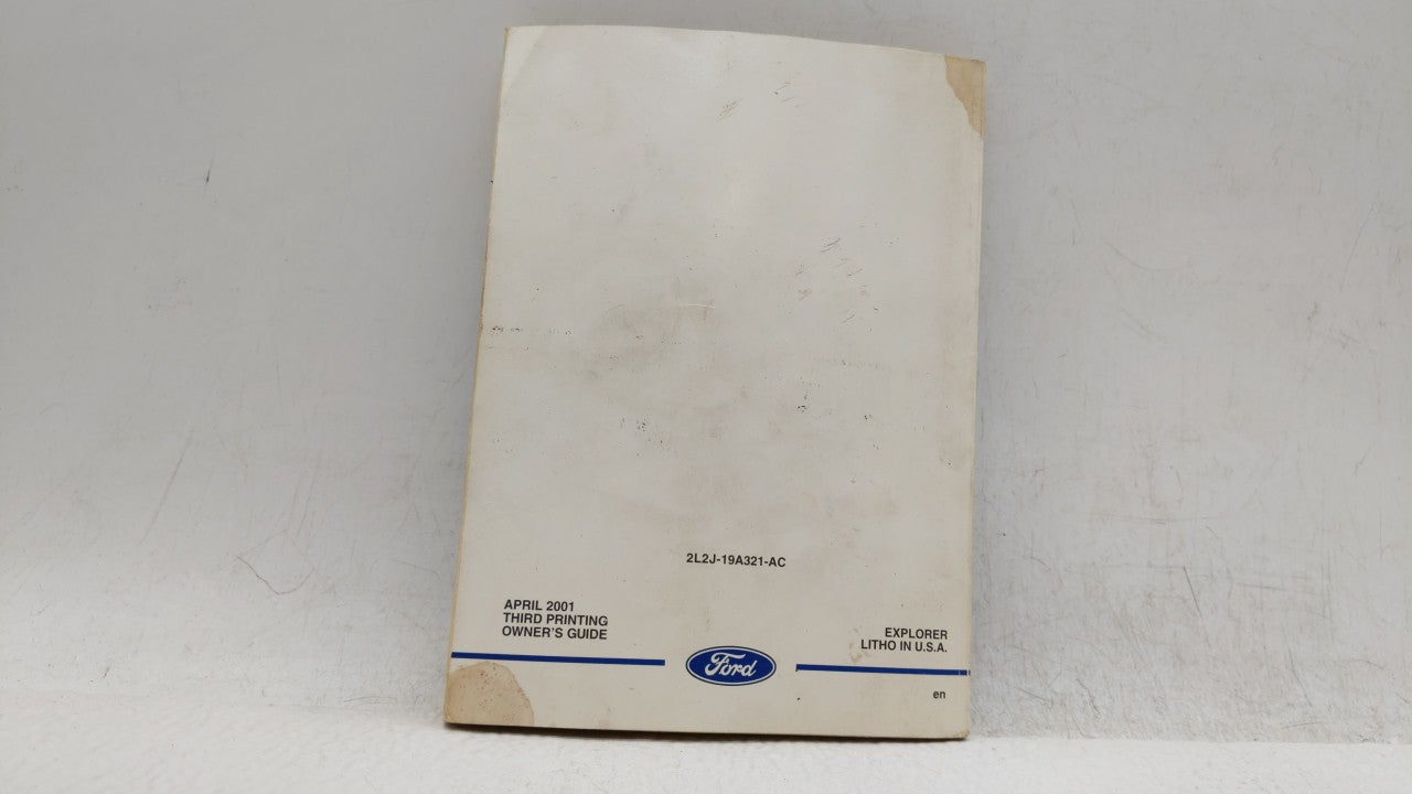 2002 Ford Explorer Owners Manual Book Guide OEM Used Auto Parts - Oemusedautoparts1.com