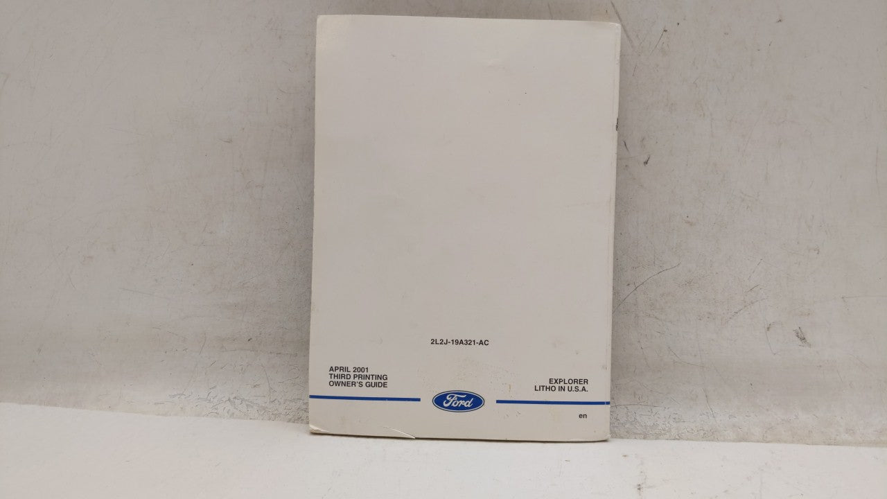2002 Ford Explorer Owners Manual Book Guide OEM Used Auto Parts - Oemusedautoparts1.com