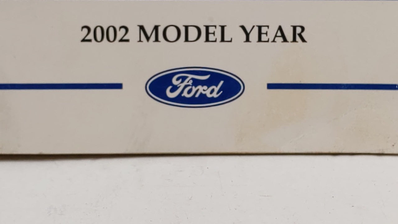 2002 Ford Explorer Owners Manual Book Guide OEM Used Auto Parts - Oemusedautoparts1.com