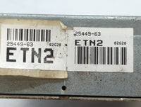 2002 Ford Explorer PCM Engine Control Computer ECU ECM PCU OEM P/N:2L2A-12A650-EC Fits OEM Used Auto Parts - Oemusedautopart