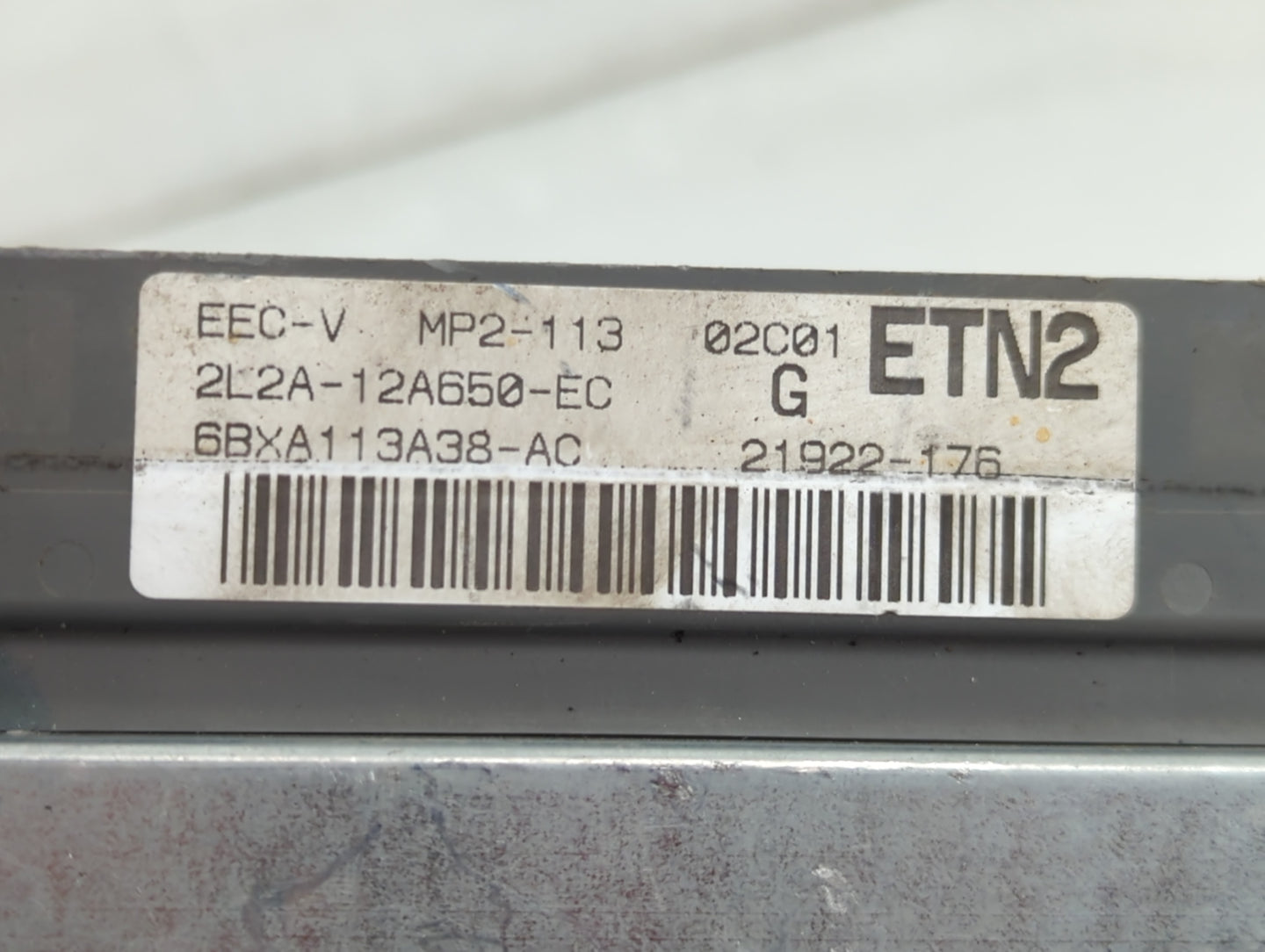 2002 Ford Explorer PCM Engine Control Computer ECU ECM PCU OEM P/N:2L2A-12A650-EC Fits OEM Used Auto Parts - Oemusedautopart