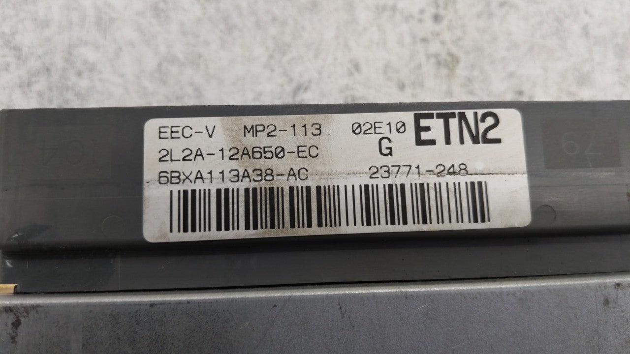 2002 Ford Explorer Sport PCM Engine Control Computer ECU ECM PCU OEM P/N:2L2A-12A650-EC Fits OEM Used Auto Parts - Oemusedau