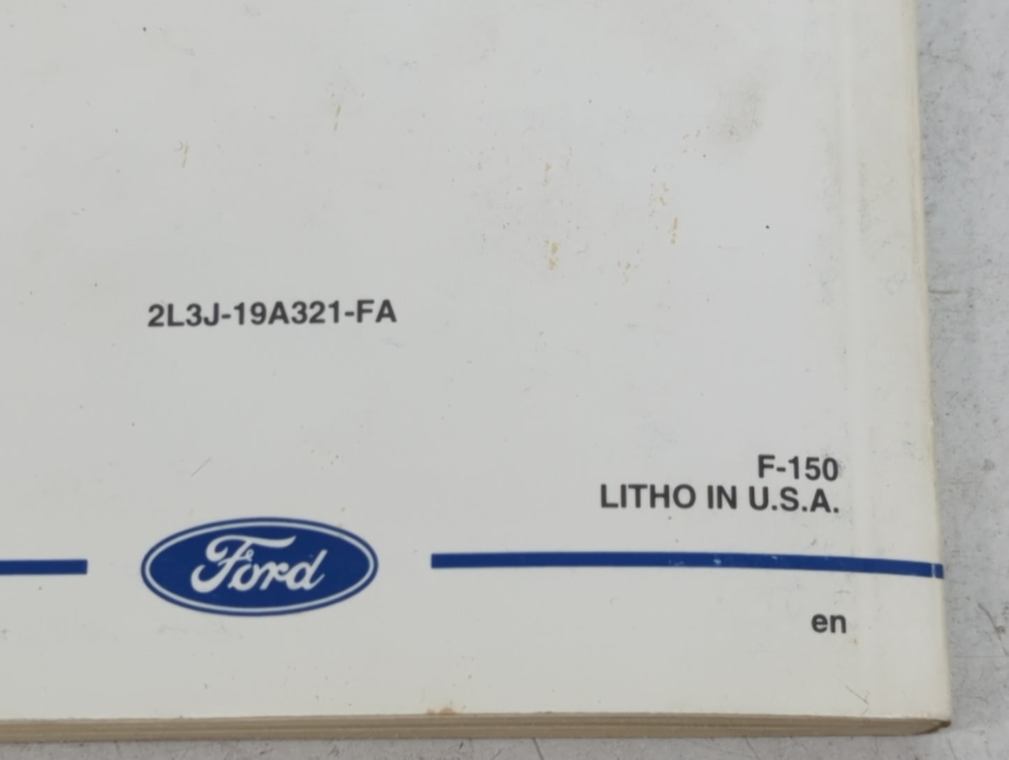 2002 Ford F-150 Owners Manual Book Guide P/N:2L3J-19A321-FA OEM Used Auto Parts - Oemusedautoparts1.com
