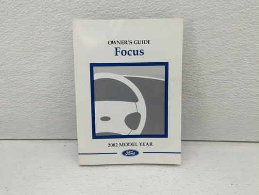 2002 Ford Focus Owners Manual Book Guide OEM Used Auto Parts - Oemusedautoparts1.com
