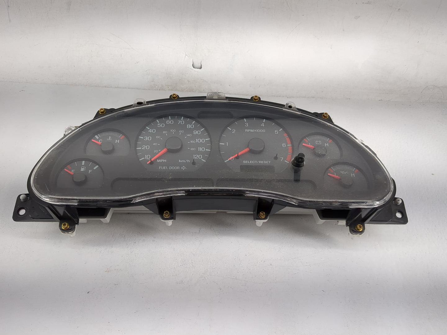 2002 Ford Mustang Instrument Cluster Speedometer Gauges P/N:1R3F-10849-AC 1R3F-10849-AC Miles: Fits OEM Used Auto Parts - Oe