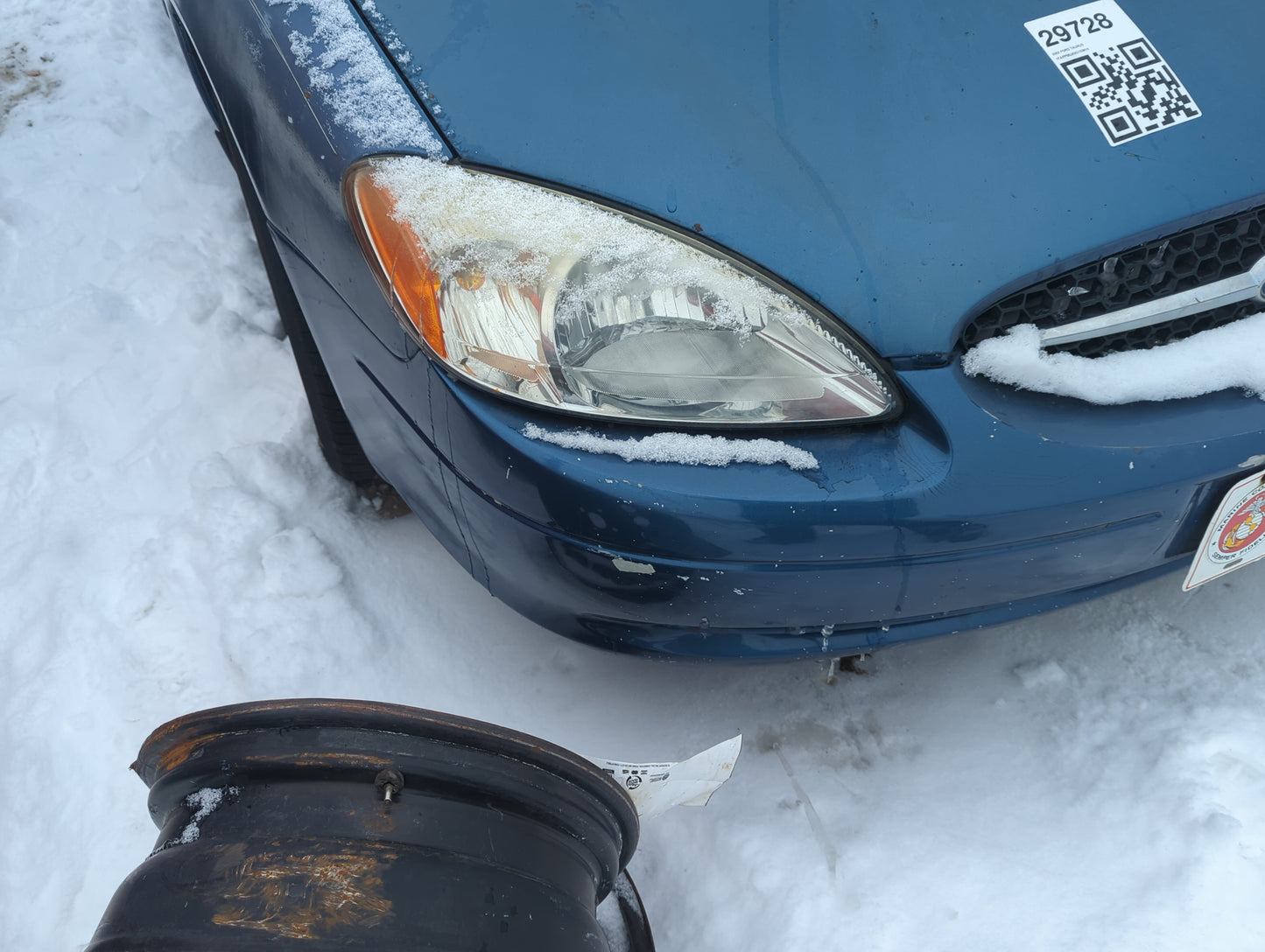 2000-2003 Ford Taurus Front Bumper - Oem 1353337 - Oemusedautoparts1.com