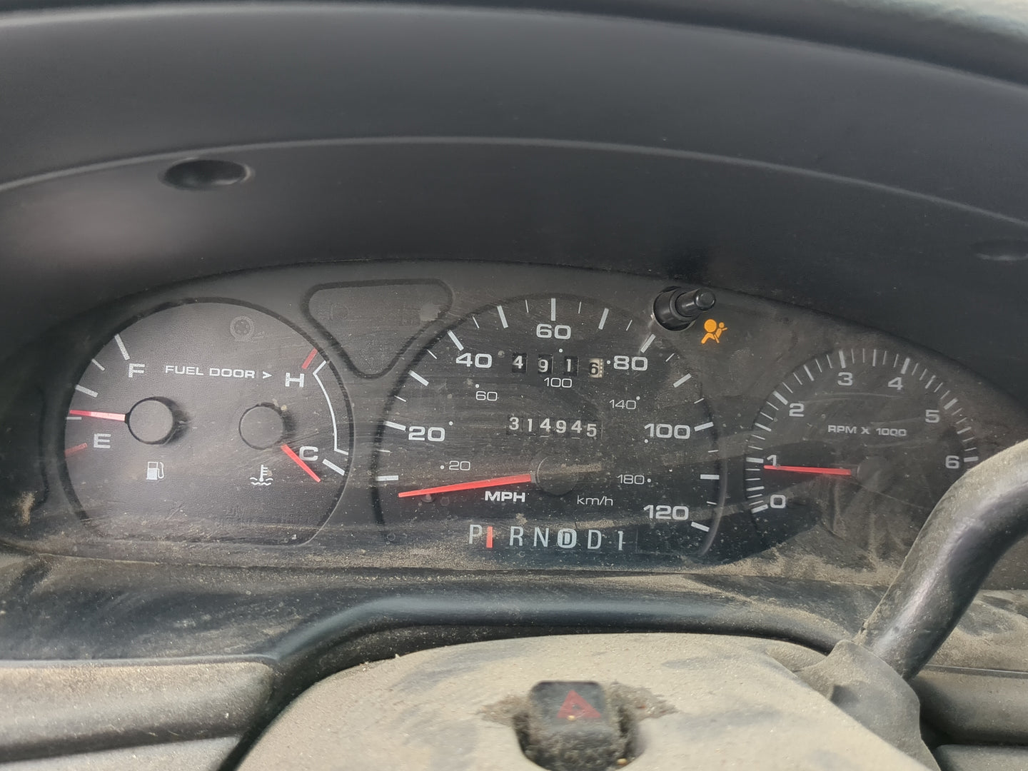 2001-2002 Ford Taurus Instrument Cluster Speedometer Gauges Miles:315K Fits Fits 2001 2002 OEM Used Auto Parts - Oemusedauto