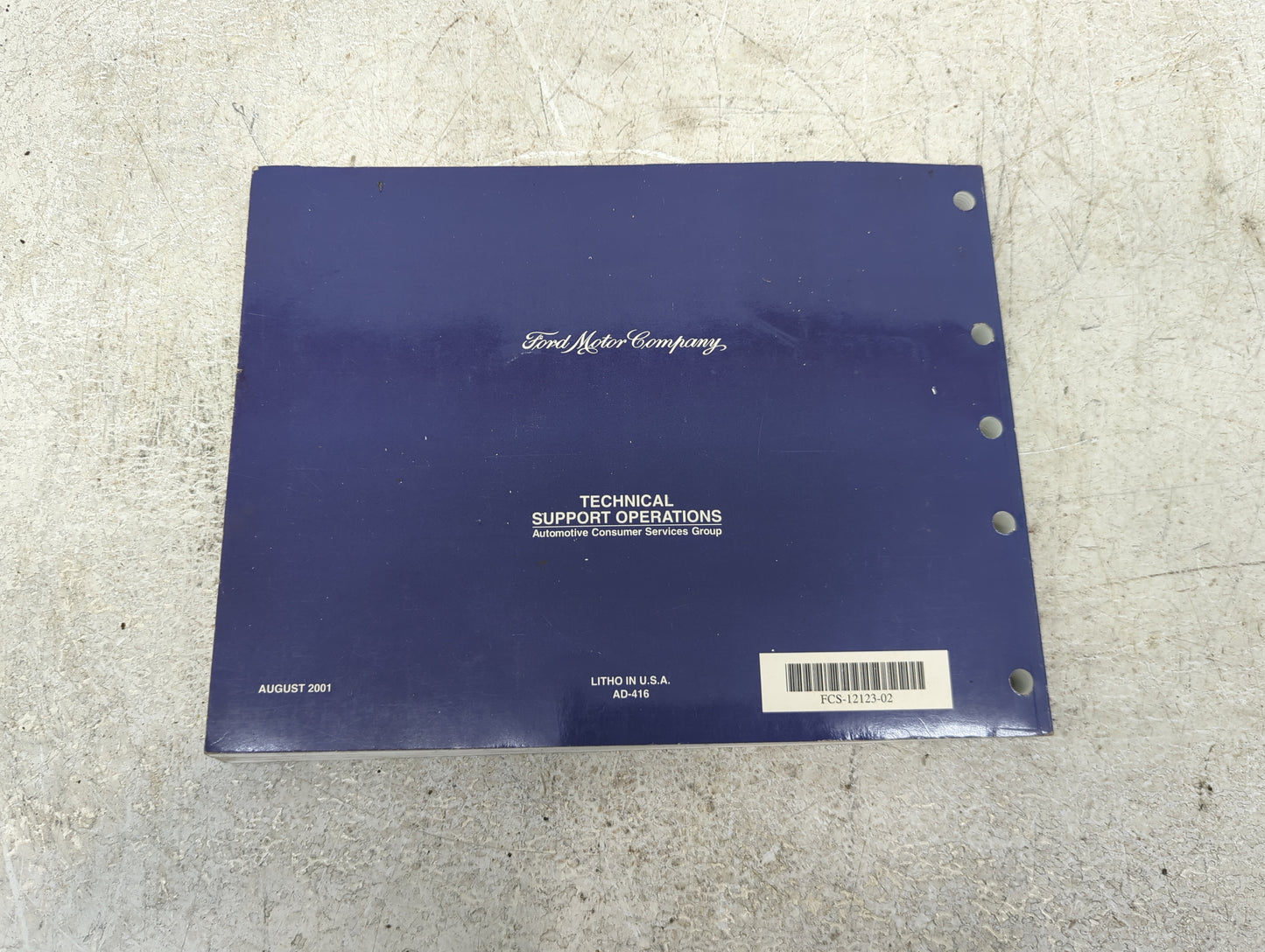 2002 Ford Taurus Owners Manual Book Guide P/N:FCS-12123-02 OEM Used Auto Parts - Oemusedautoparts1.com