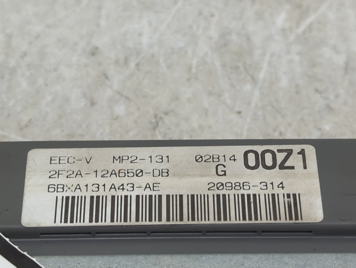 2002 Ford Windstar PCM Engine Control Computer ECU ECM PCU OEM P/N:2F2A-12A650-DB 6BXA131A43-AE Fits OEM Used Auto Parts - O