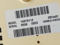 2002 Gmc Envoy Climate Control Module Temperature AC/Heater Replacement P/N:15079112 Fits OEM Used Auto Parts - Oemusedautop