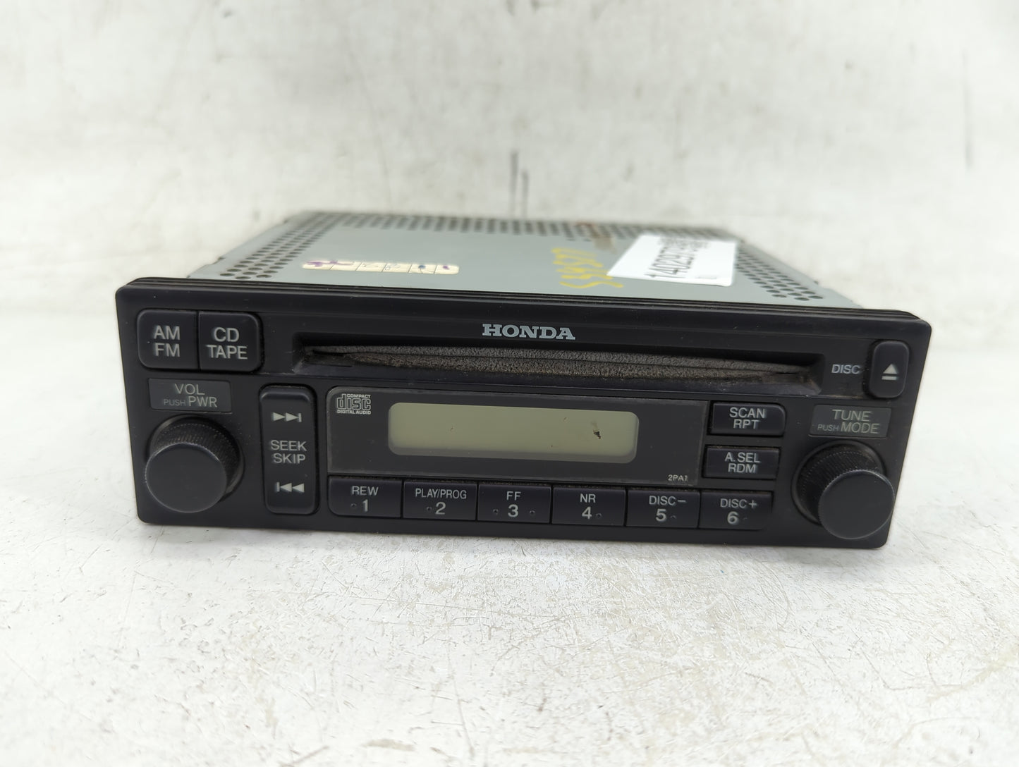 2001-2002 Honda Accord Radio AM FM Cd Player Receiver Replacement P/N:39100-S84-A410-M1 Fits Fits 2001 2002 OEM Used Auto Pa