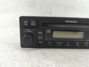 2001-2002 Honda Accord Radio AM FM Cd Player Receiver Replacement P/N:39100-S84-A410-M1 Fits Fits 2001 2002 OEM Used Auto Parts
