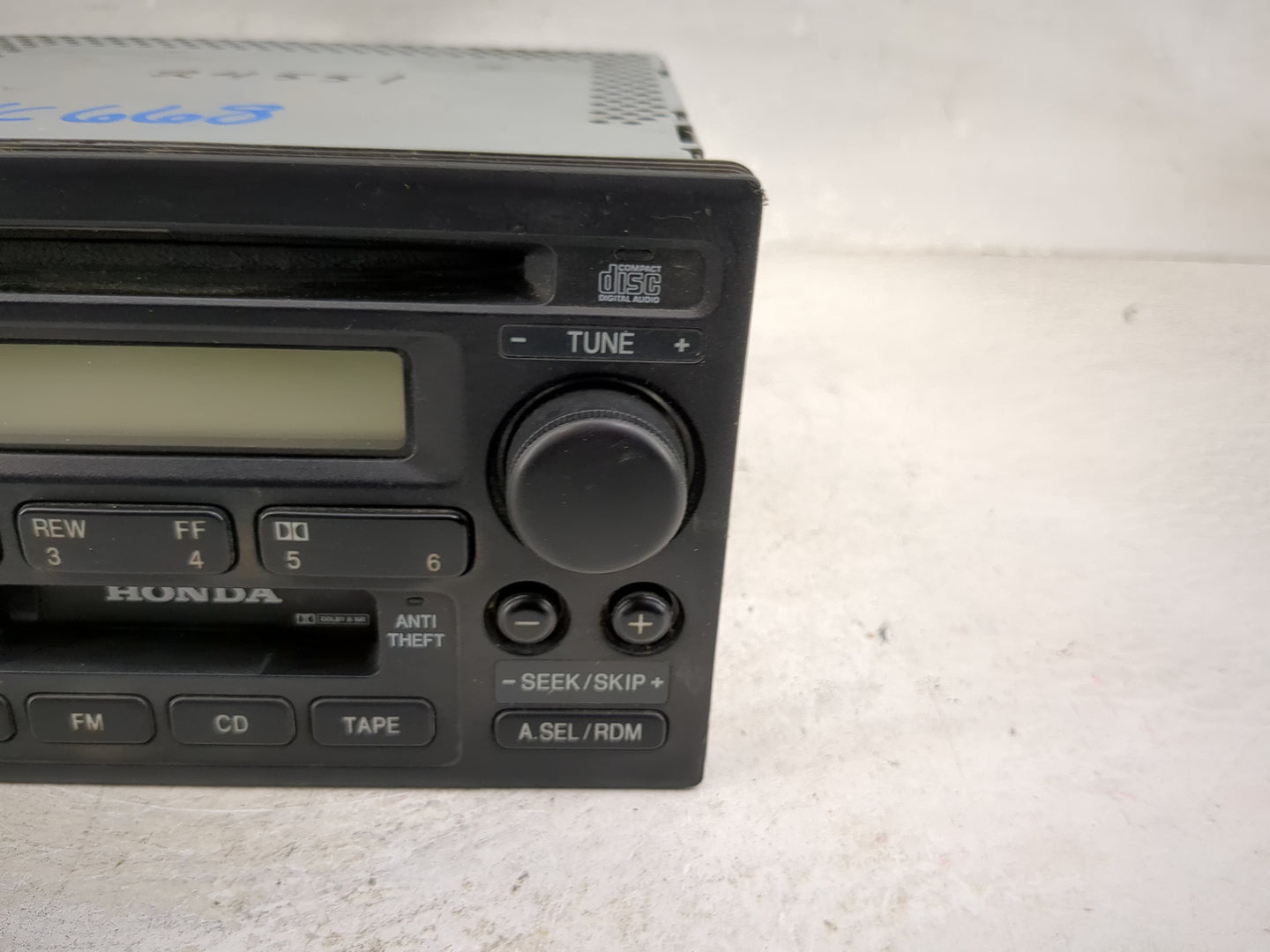 2002 Honda Accord Radio AM FM Cd Player Receiver Replacement P/N:39101-S82-A510-M1 MU910AC, BHB22000782 Fits OEM Used Auto P