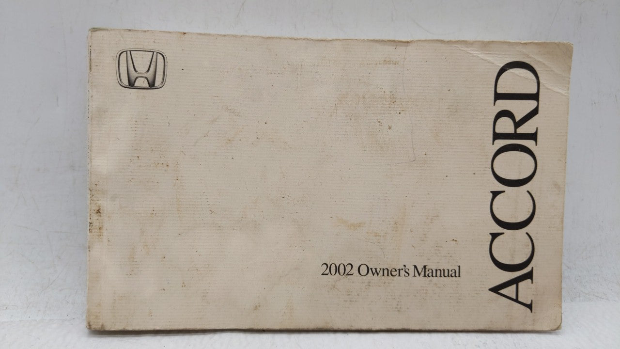 2002 Honda Accord Owners Manual Book Guide OEM Used Auto Parts - Oemusedautoparts1.com