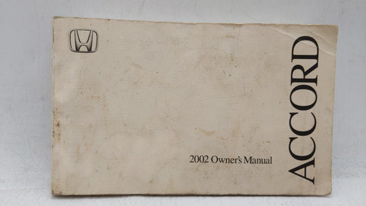 2002 Honda Accord Owners Manual Book Guide OEM Used Auto Parts - Oemusedautoparts1.com