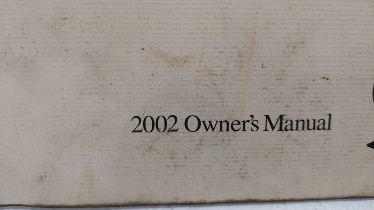 2002 Honda Accord Owners Manual Book Guide OEM Used Auto Parts - Oemusedautoparts1.com