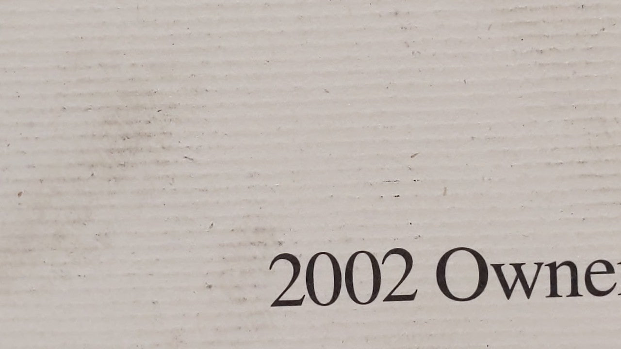 2002 Honda Accord Owners Manual Book Guide OEM Used Auto Parts - Oemusedautoparts1.com