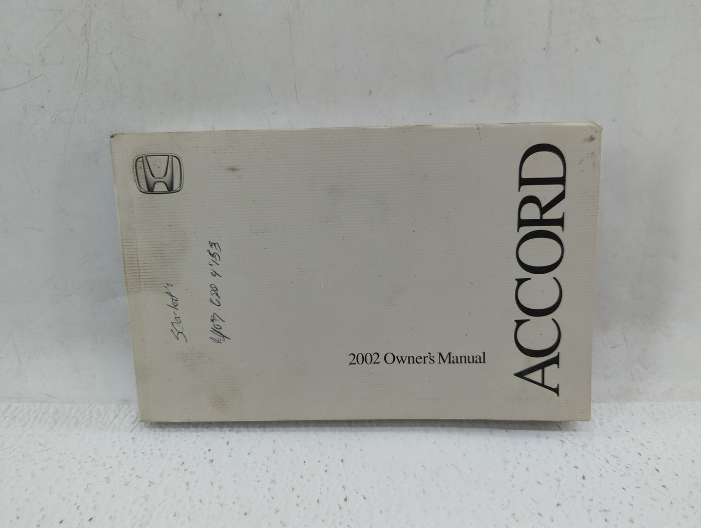 2002 Honda Accord Owners Manual Book Guide P/N:31S84640 00X31-S84-6401 OEM Used Auto Parts - Oemusedautoparts1.com