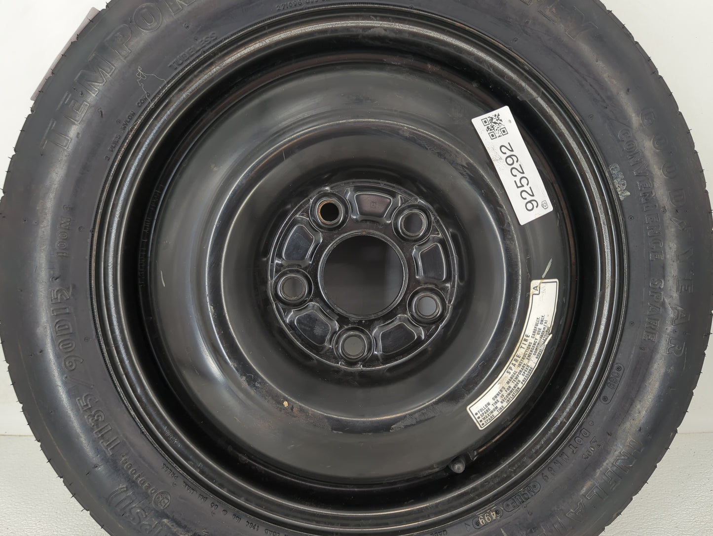 2001-2002 Honda Accord Spare Donut Tire Wheel Rim Oem - Oemusedautoparts1.com