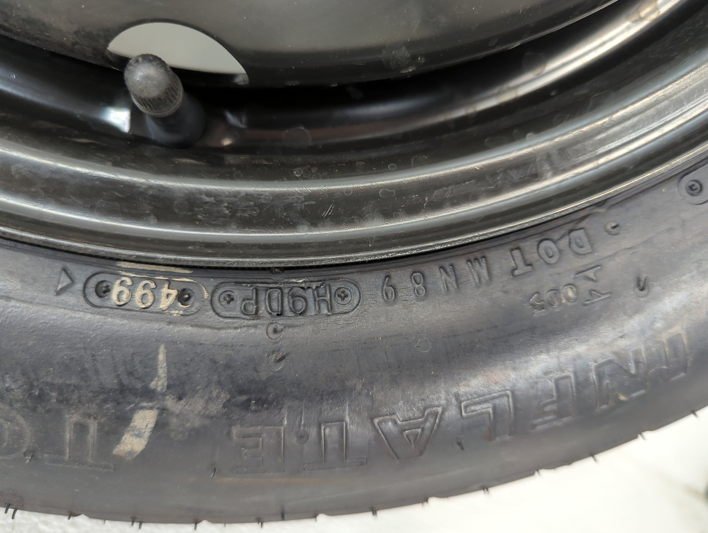 2001-2002 Honda Accord Spare Donut Tire Wheel Rim Oem - Oemusedautoparts1.com