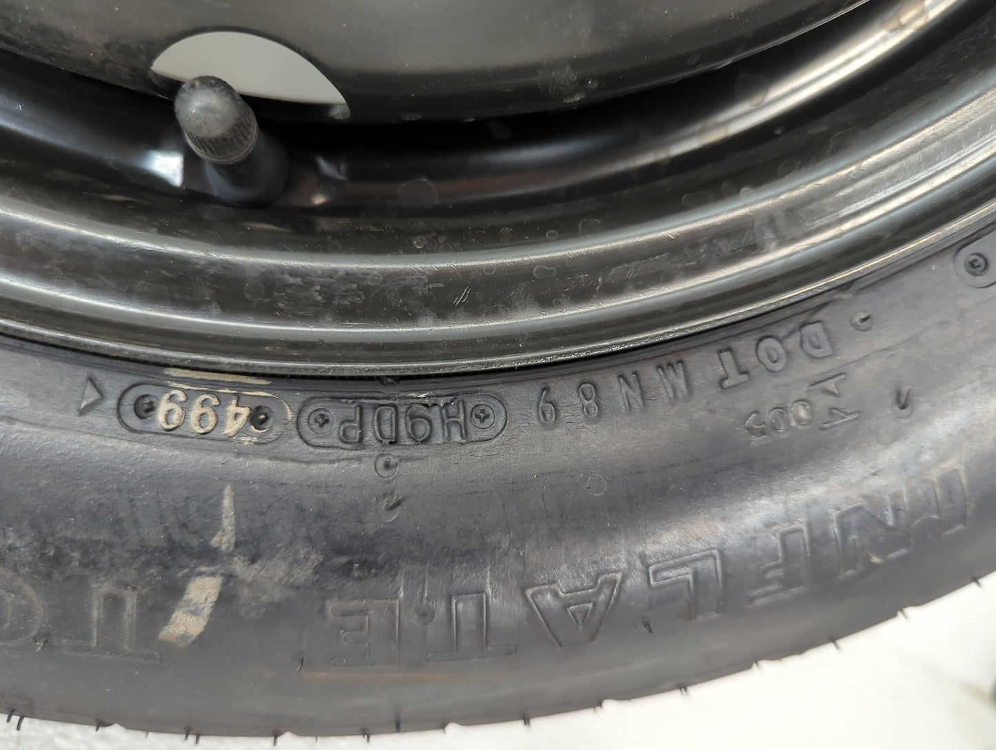 2001-2002 Honda Accord Spare Donut Tire Wheel Rim Oem - Oemusedautoparts1.com