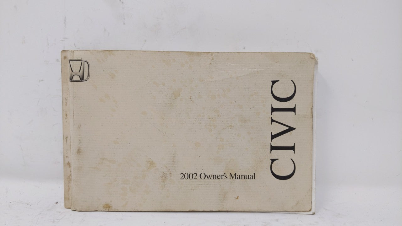 2002 Honda Civic Owners Manual Book Guide OEM Used Auto Parts - Oemusedautoparts1.com
