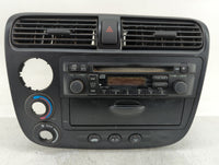 2002-2003 Honda Civic Radio AM FM Cd Player Receiver Replacement P/N:39101-S5A-A210-M1 Fits Fits 2002 2003 OEM Used Auto Par