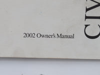 2002 Honda Civic Owners Manual Book Guide P/N:00X31-S5A-6100 OEM Used Auto Parts - Oemusedautoparts1.com