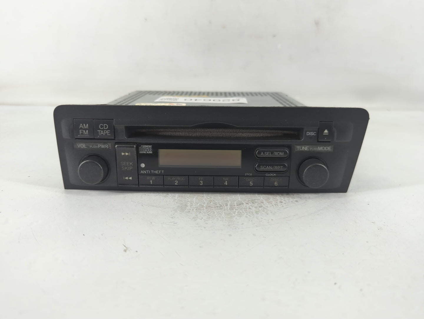 2001-2003 Honda Civic Radio AM FM Cd Player Receiver Replacement P/N:39101-S5P-A510-M1 Fits Fits 2001 2002 2003 OEM Used Aut