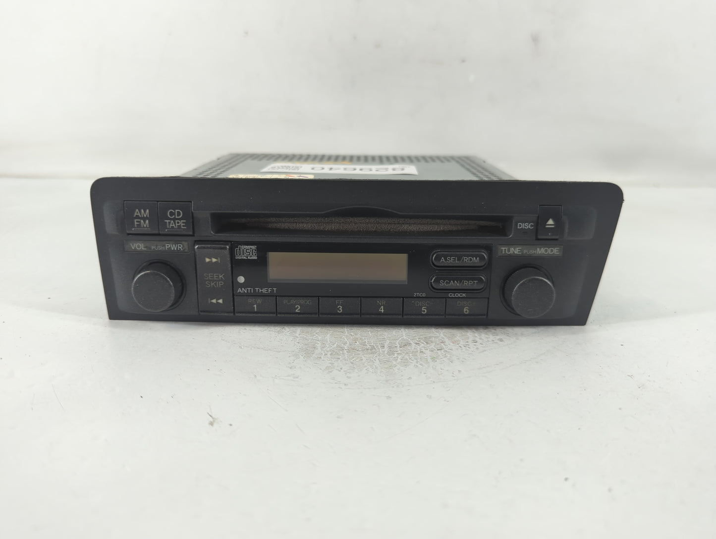 2001-2003 Honda Civic Radio AM FM Cd Player Receiver Replacement P/N:39101-S5P-A510-M1 Fits Fits 2001 2002 2003 OEM Used Aut