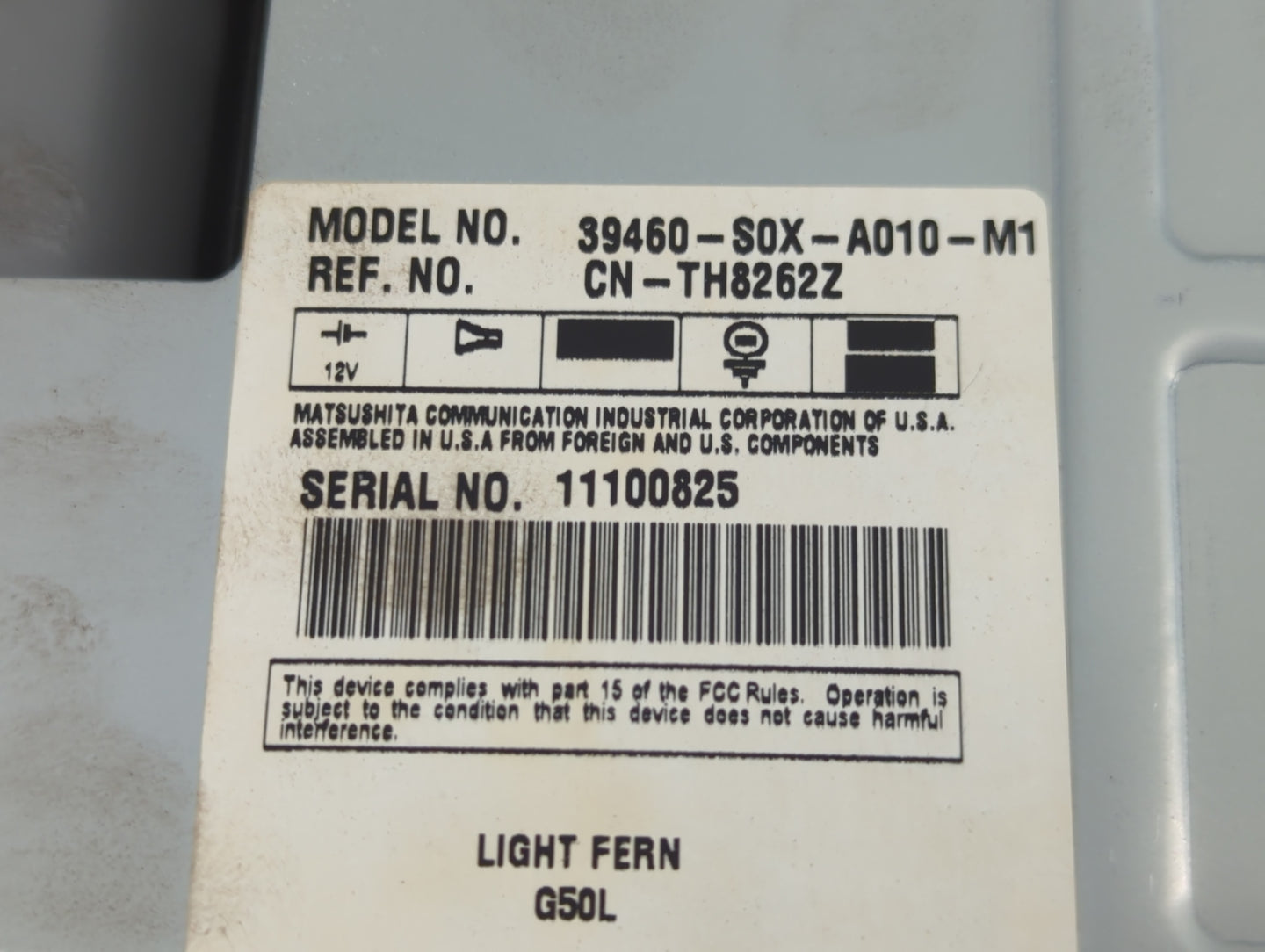 2002 Honda Odyssey Overhead Roof Console - Oemusedautoparts1.com