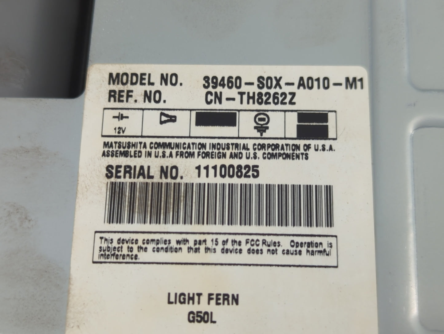 2002 Honda Odyssey Overhead Roof Console - Oemusedautoparts1.com