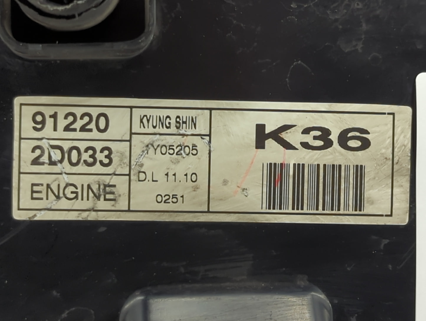 2001-2003 Hyundai Elantra Fusebox Fuse Box Panel Relay Module P/N:91220 2D033 912202D033 Fits Fits 2001 2002 2003 OEM Used A