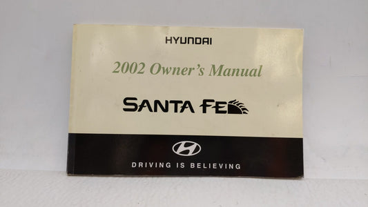 2002 Hyundai Santa Fe Owners Manual Book Guide OEM Used Auto Parts - Oemusedautoparts1.com