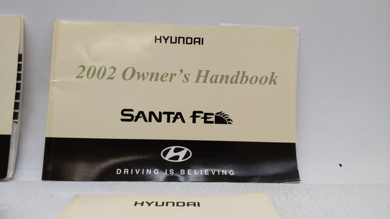2002 Hyundai Santa Fe Owners Manual Book Guide OEM Used Auto Parts - Oemusedautoparts1.com