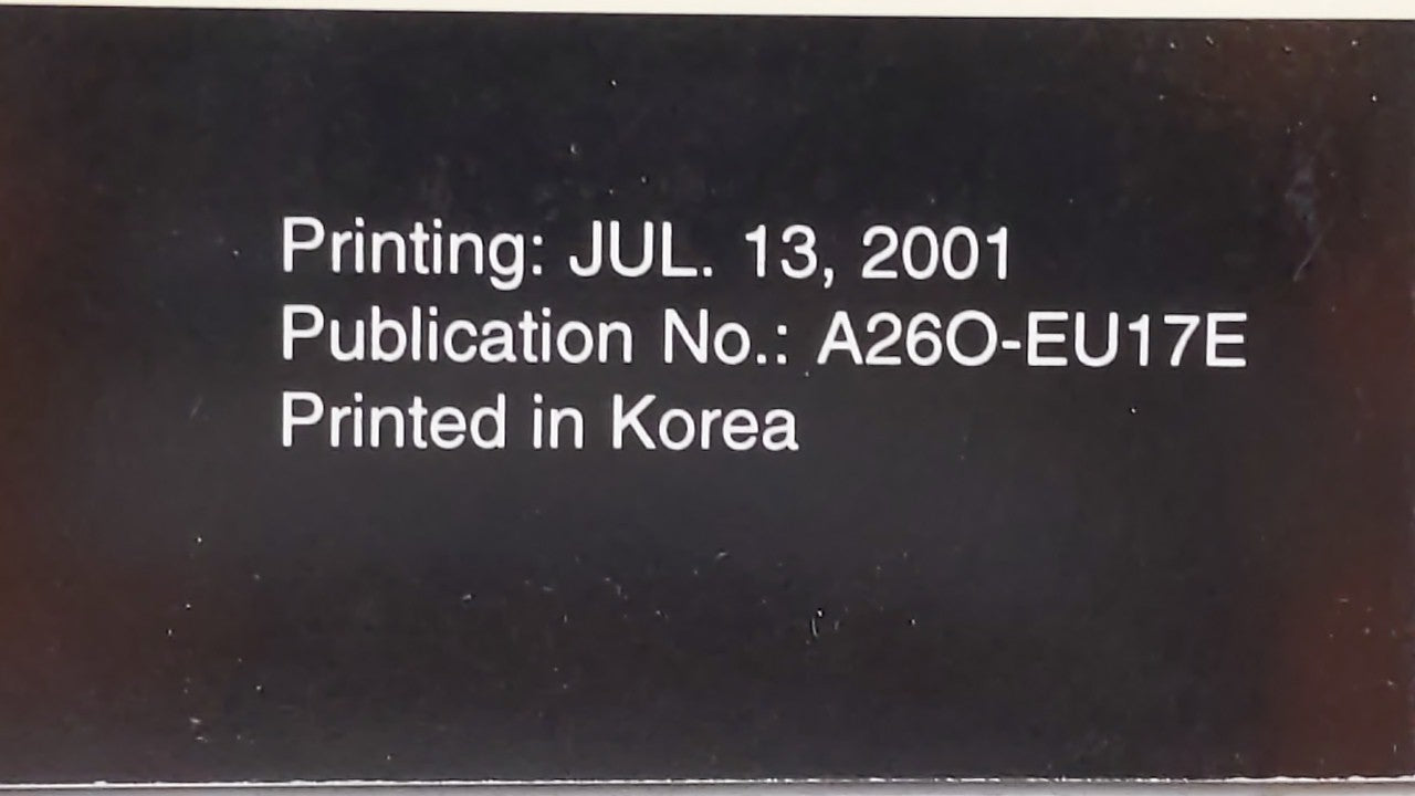 2002 Hyundai Santa Fe Owners Manual Book Guide OEM Used Auto Parts - Oemusedautoparts1.com