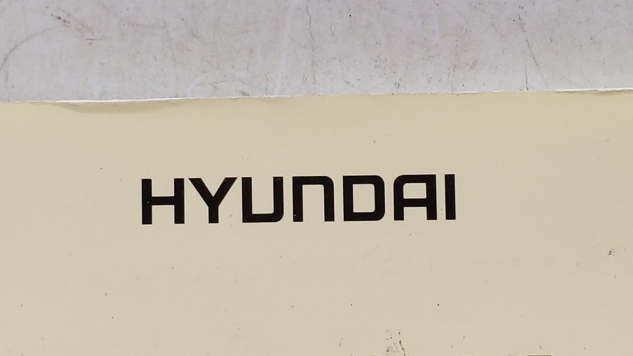 2002 Hyundai Sonata Owners Manual Book Guide OEM Used Auto Parts - Oemusedautoparts1.com