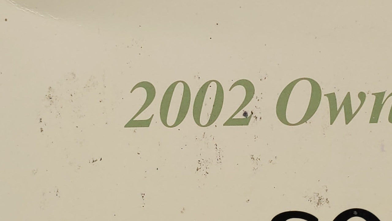 2002 Hyundai Sonata Owners Manual Book Guide OEM Used Auto Parts - Oemusedautoparts1.com