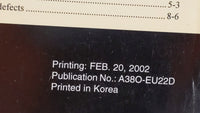 2002 Hyundai Sonata Owners Manual Book Guide OEM Used Auto Parts - Oemusedautoparts1.com