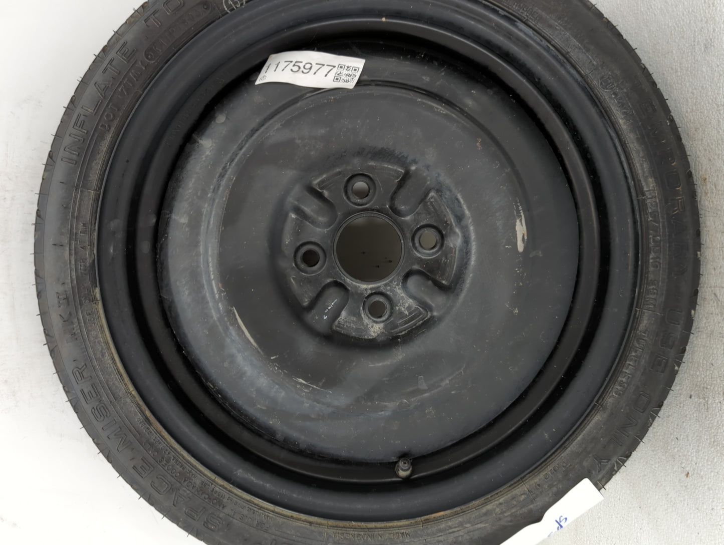 2002-2004 Infiniti I35 Spare Donut Tire Wheel Rim Oem - Oemusedautoparts1.com