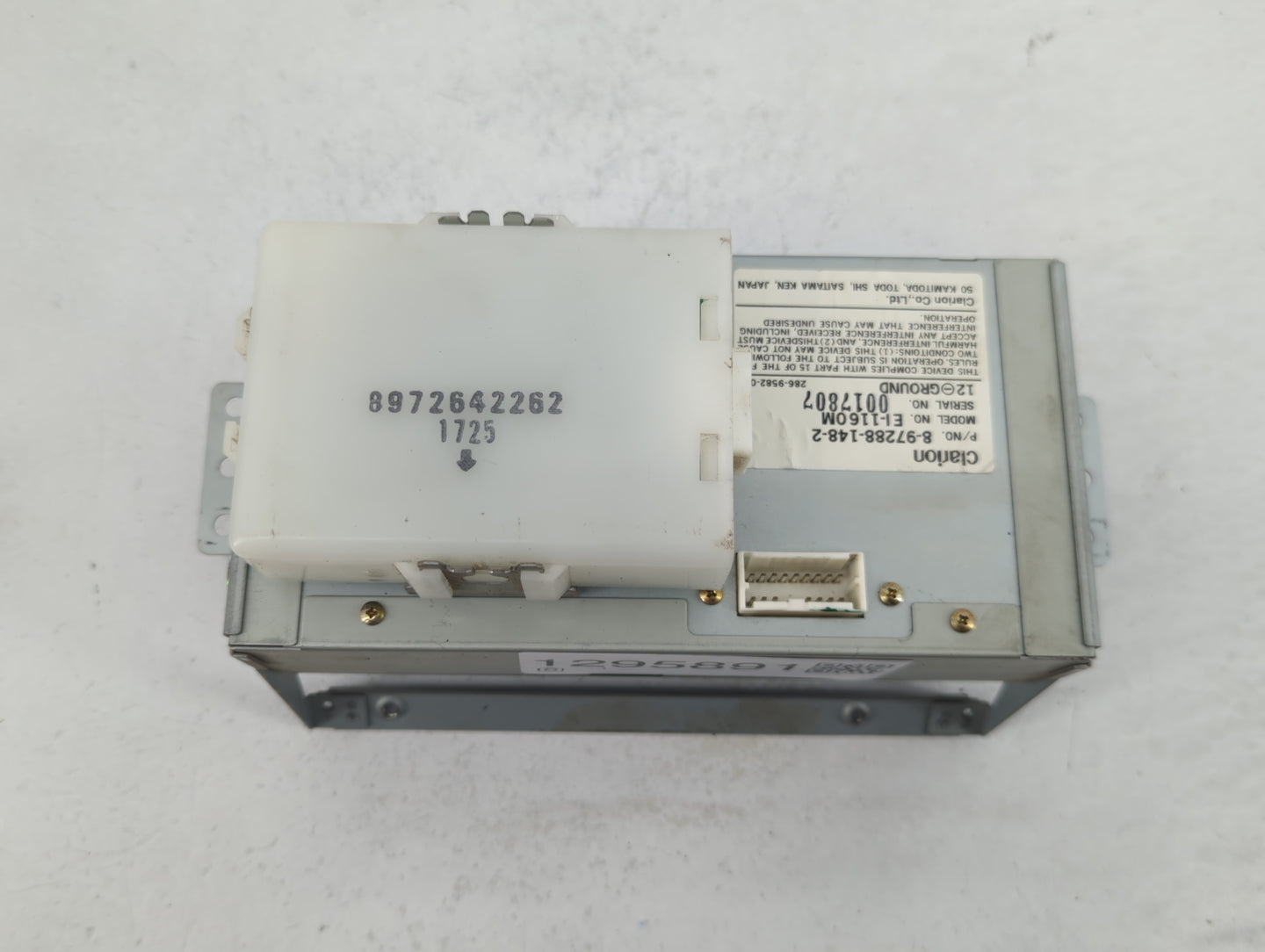 2002-2003 Isuzu Axiom Radio AM FM Cd Player Receiver Replacement P/N:8-97288-148-2 Fits Fits 2002 2003 OEM Used Auto Parts -