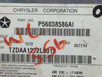2002 Jeep Grand Cherokee Radio AM FM Cd Player Receiver Replacement P/N:P56038586AI Fits OEM Used Auto Parts - Oemusedautopa