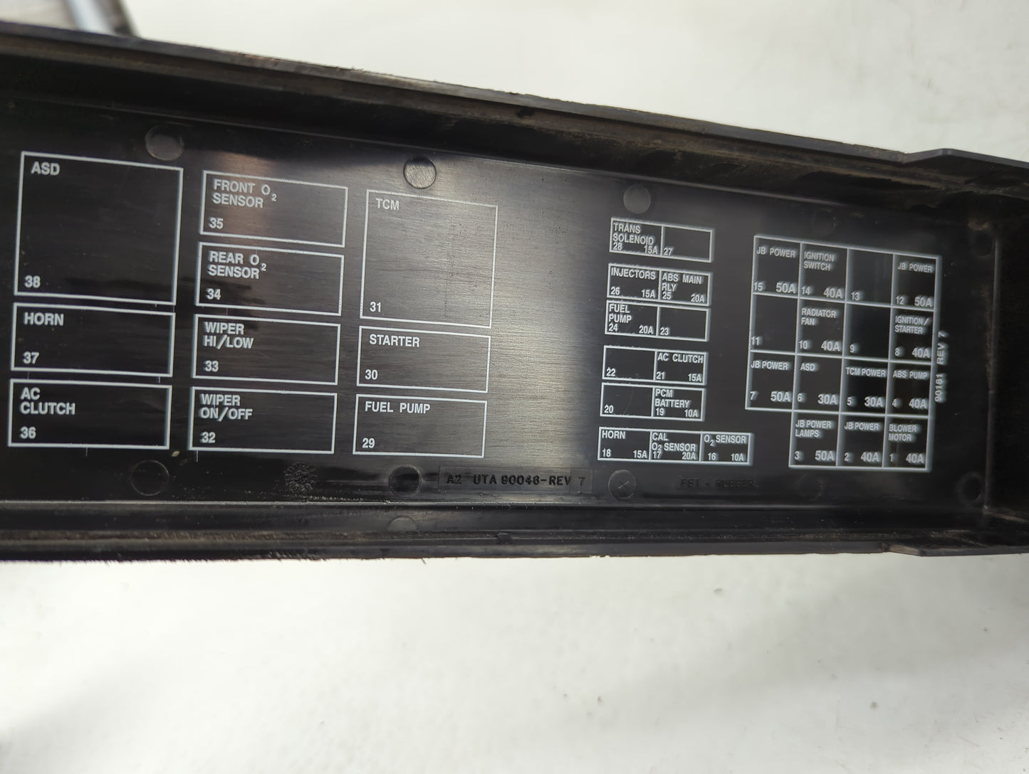 2000-2004 Jeep Grand Cherokee Fusebox Fuse Box Panel Relay Module Fits Fits 2000 2001 2002 2003 2004 OEM Used Auto Parts - O