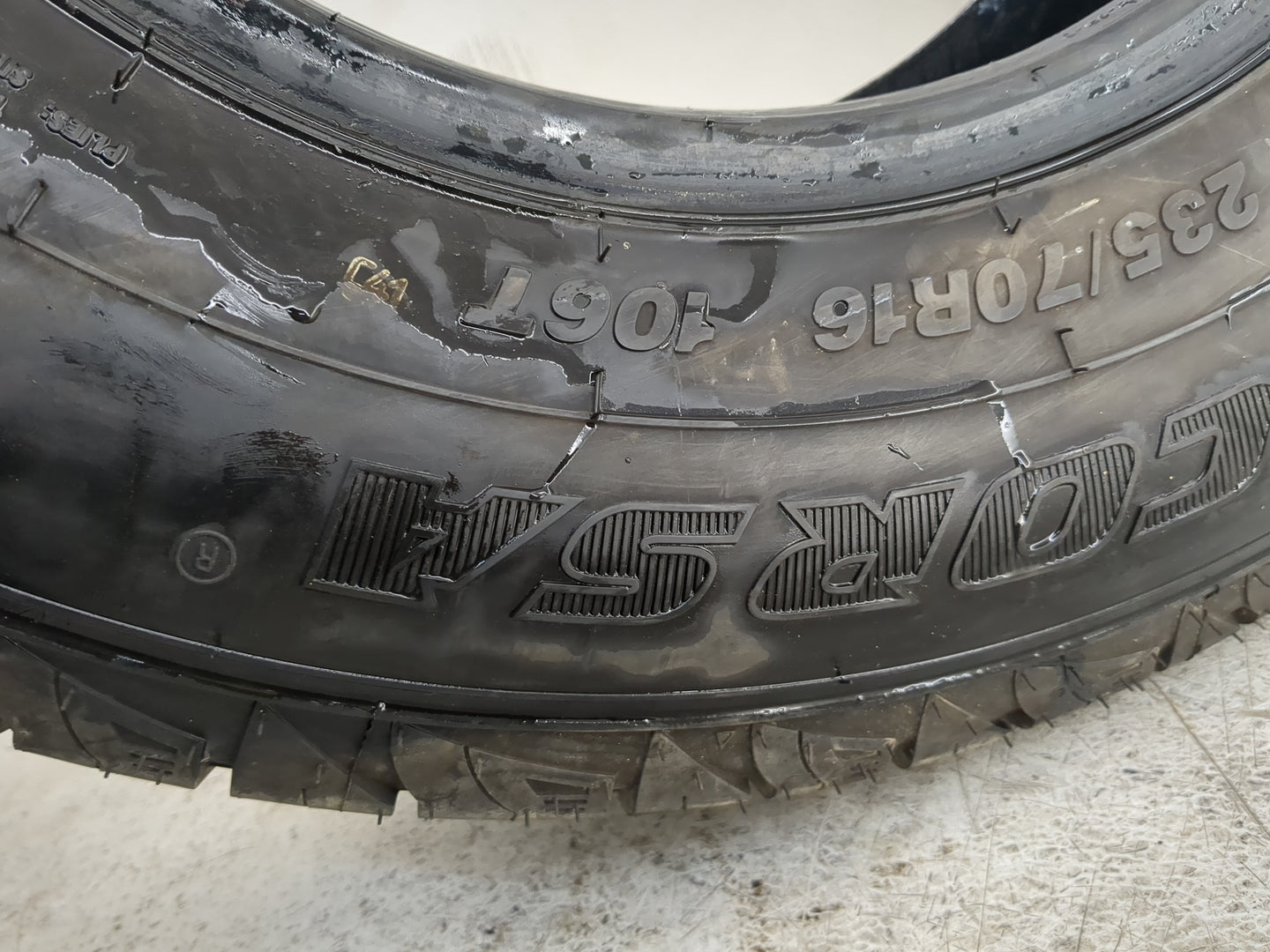 Used Tire 235/70R16 CORSA HIGHWAY TERRAIN PLUS 106T - Tread Depth 11.5/32 - Oemusedautoparts1.com