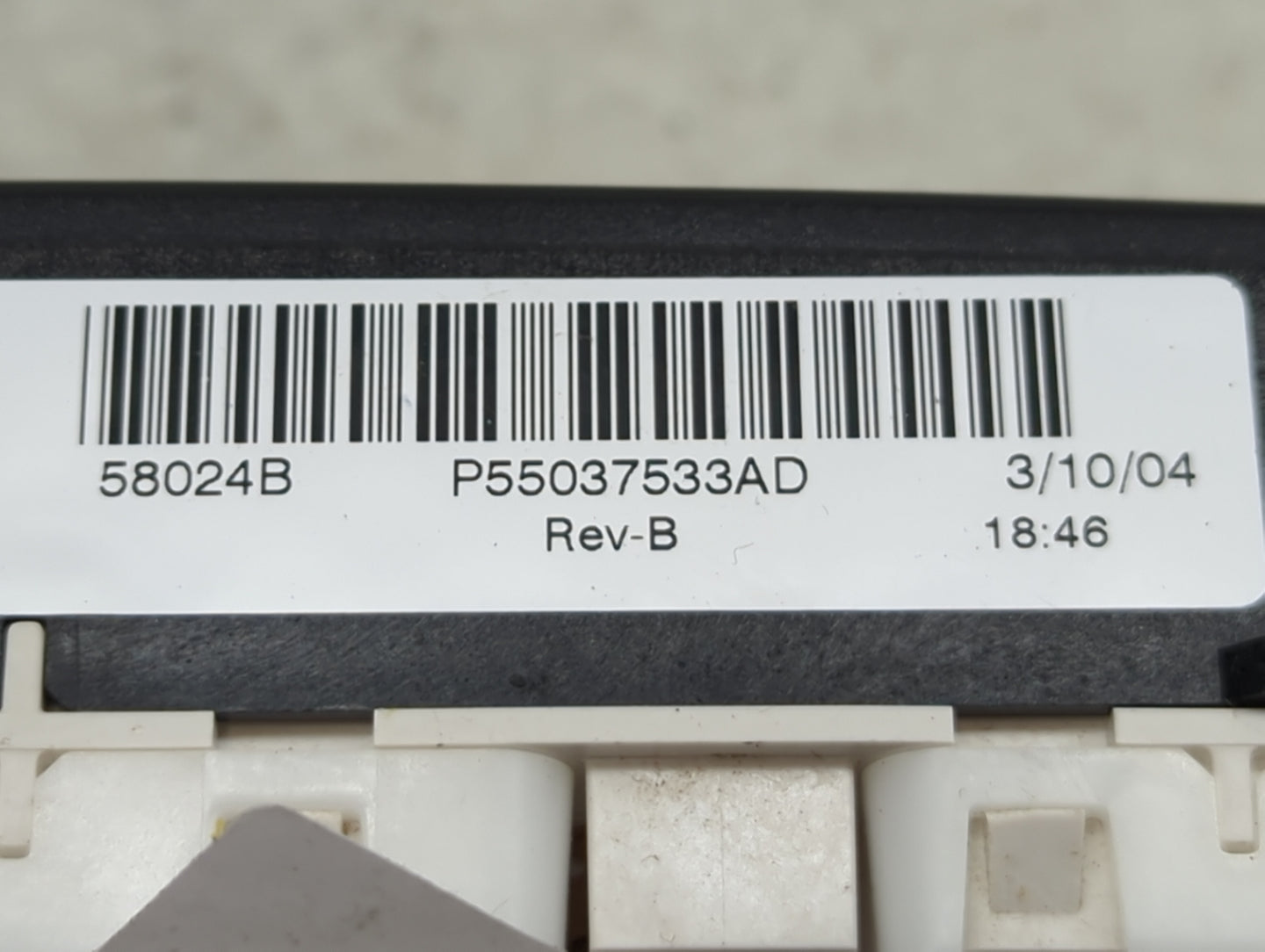 2002-2003 Jeep Liberty Climate Control Module Temperature AC/Heater Replacement P/N:55037533AD Fits Fits 2002 2003 OEM Used 