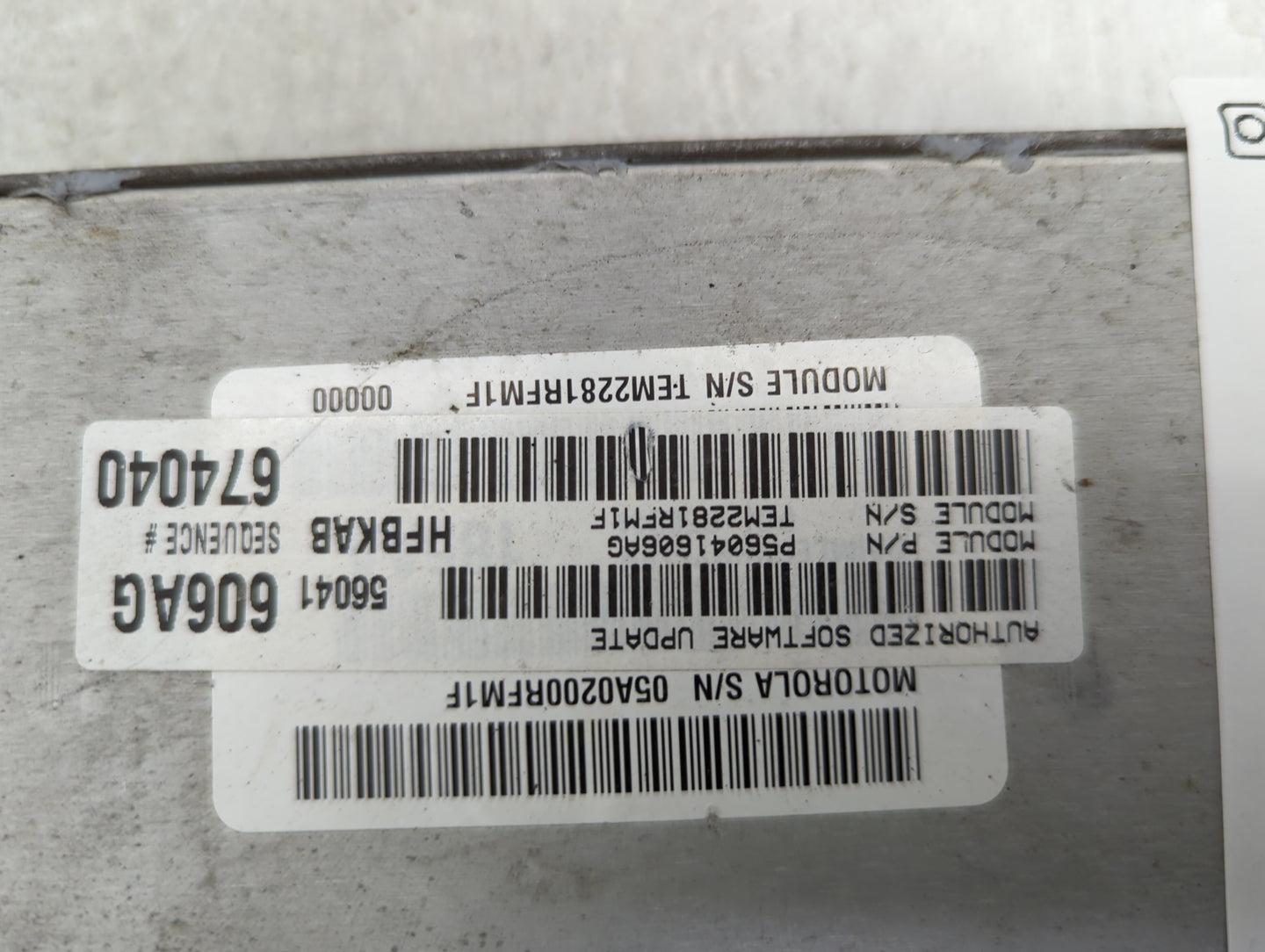 2002 Jeep Liberty PCM Engine Control Computer ECU ECM PCU OEM P/N:P56041606AG Fits OEM Used Auto Parts - Oemusedautoparts1.c