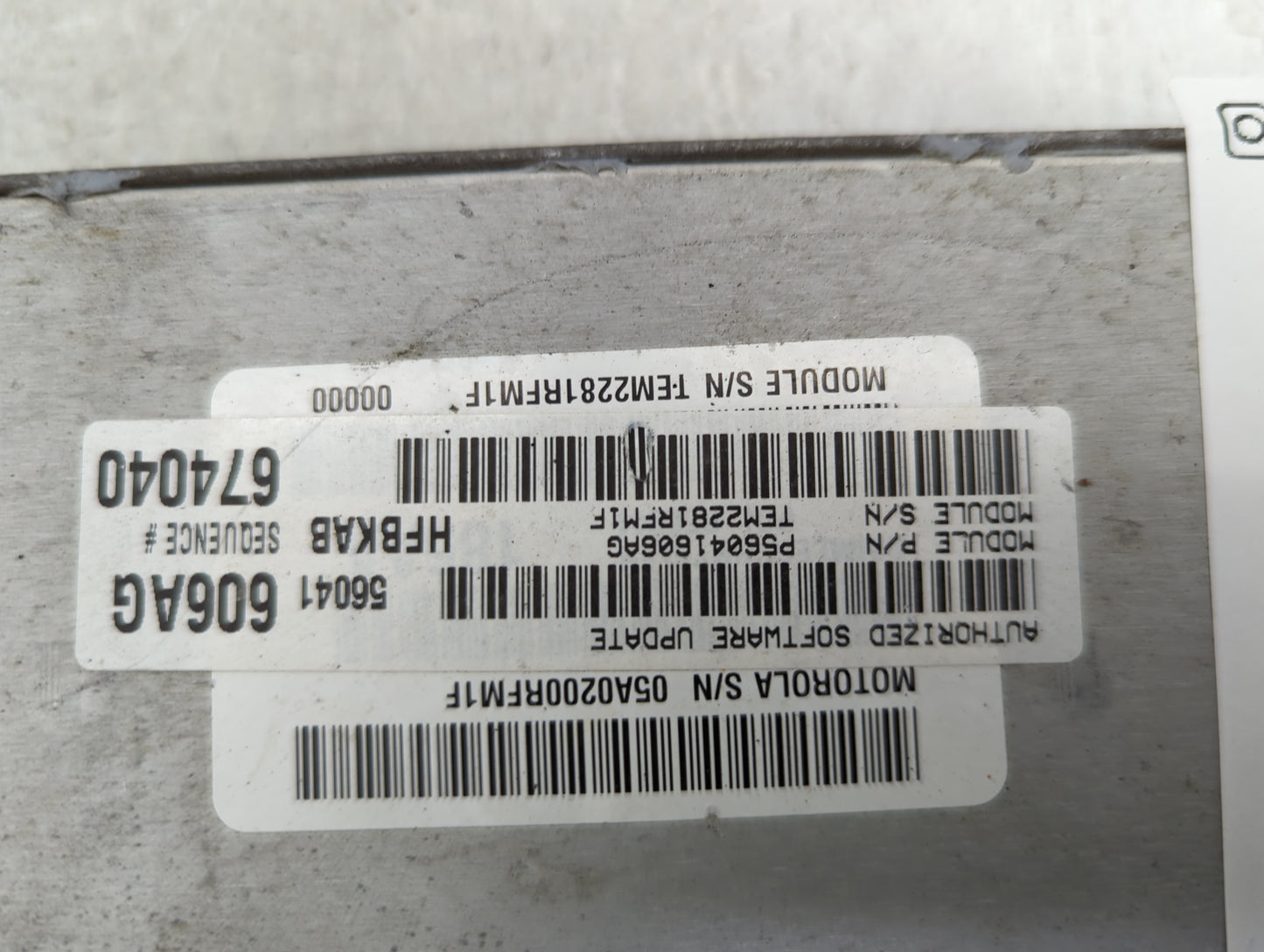 2002 Jeep Liberty PCM Engine Control Computer ECU ECM PCU OEM P/N:P56041606AG Fits OEM Used Auto Parts - Oemusedautoparts1.c